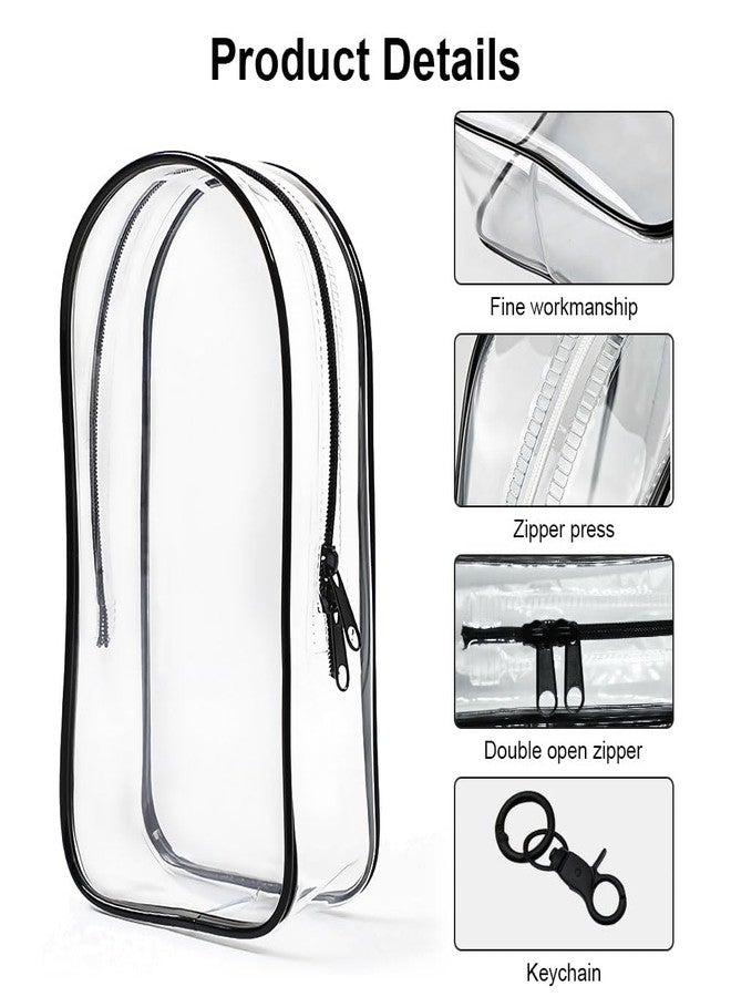 Aerbee Clear Figure Display Bag for LABUBU, Thickening Figures Storage Bag with Keychain, Medium Doll Hanging Blind Box, Portable Douple Zipper Closure Dustproof Collectibles Case for Figures, Dolls - Image 5